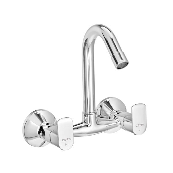 CHROMO SINK MIXER WALL MOUNTED
